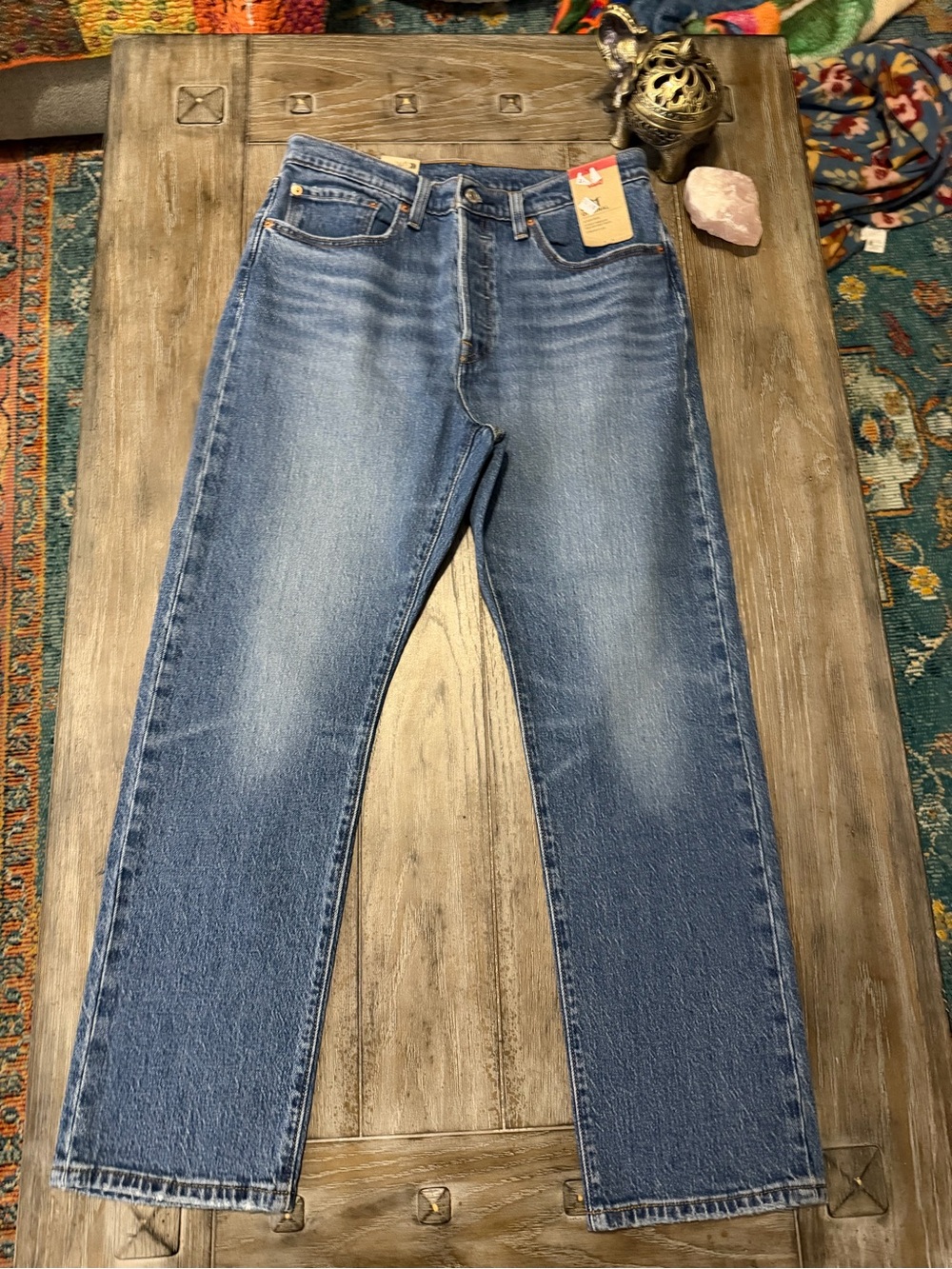 Men's Levi’s 501 Classic Blue Straight-Leg Jeans